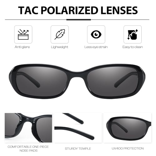 Retro Sunglasses for Women Men Vintage 90s Small Rectangular Sun Glasses 2025 Trendy Narrow Shades4