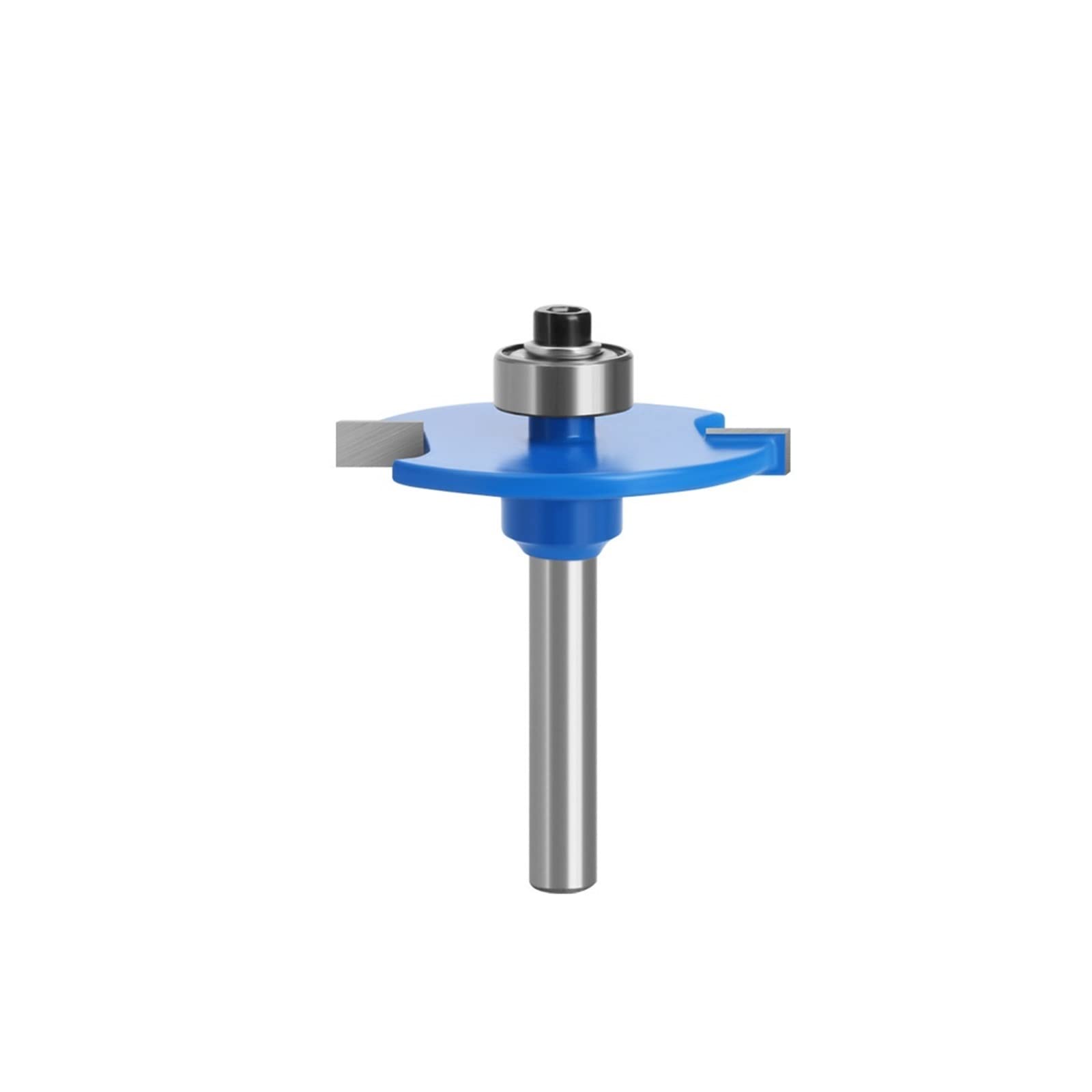 1pcs Biscuit Joint Slot Cutter Router Bit, 6mm 6.35mm Shank T-Sloting Biscuit Joint Slot Cutter 4mm Height Wood Milling Cutter (Size : 6mm)