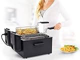 Princess Doppia friggitrice 183028 Black elettrica, 3600 W, Acciaio, Nero - 3