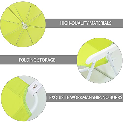 Sosoport 1Set Outdoor Portable Umbrella Beach Chair Lounge Chair Sun Block Stool #TOP2