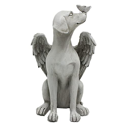 Opiniones de Estatuas , tabla con los diez mejores. 43 Estatua de ángel de Perro, Estatua de ángel de Perro de Resina Sintética para Decoración