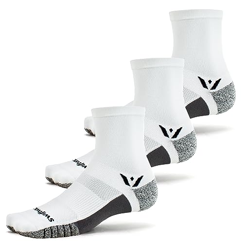 Image of Swiftwick- FLITE XT FIVE Running & Golf Socks, Fitness, Ultimate Stability, Non-Slip Crew Socks