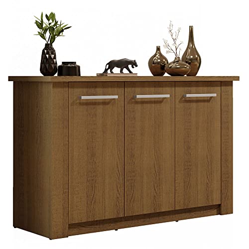 Balcão Buffet Madesa 72705Z1 3 Portas Rustic