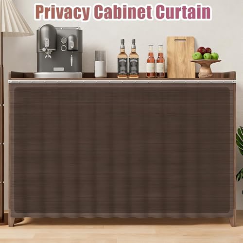 Mueble caqui para cocina a prueba de polvo para ocultar bajo fregadero 7
