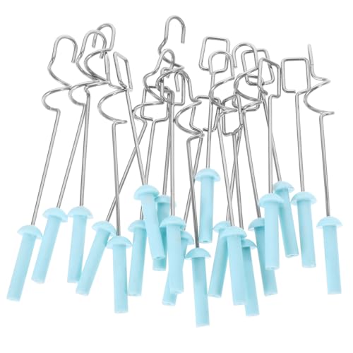 HAPINARY Stainless Stirrer Blender 20pcs Set Essential for Watercolor Ink Makeup Liquid Random Color