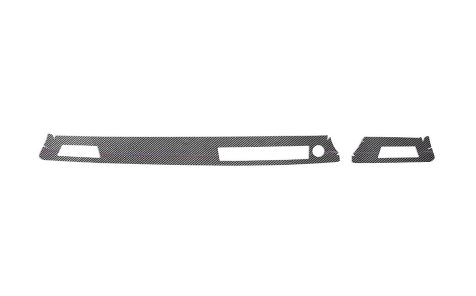 Car Interior Moulding Trim for BMW E90 Series 3 2005-2012 Dashboard Panel Instrument Trim Sticker Car Interior Accessories Interior Accessories(Carbon Leather RHD)