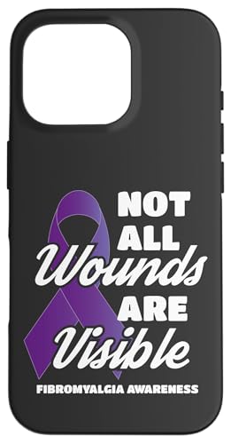 Fibromyalgia Awareness Not All Wounds Are Visible Fibro Carcasa para iPhone 16 Pro
