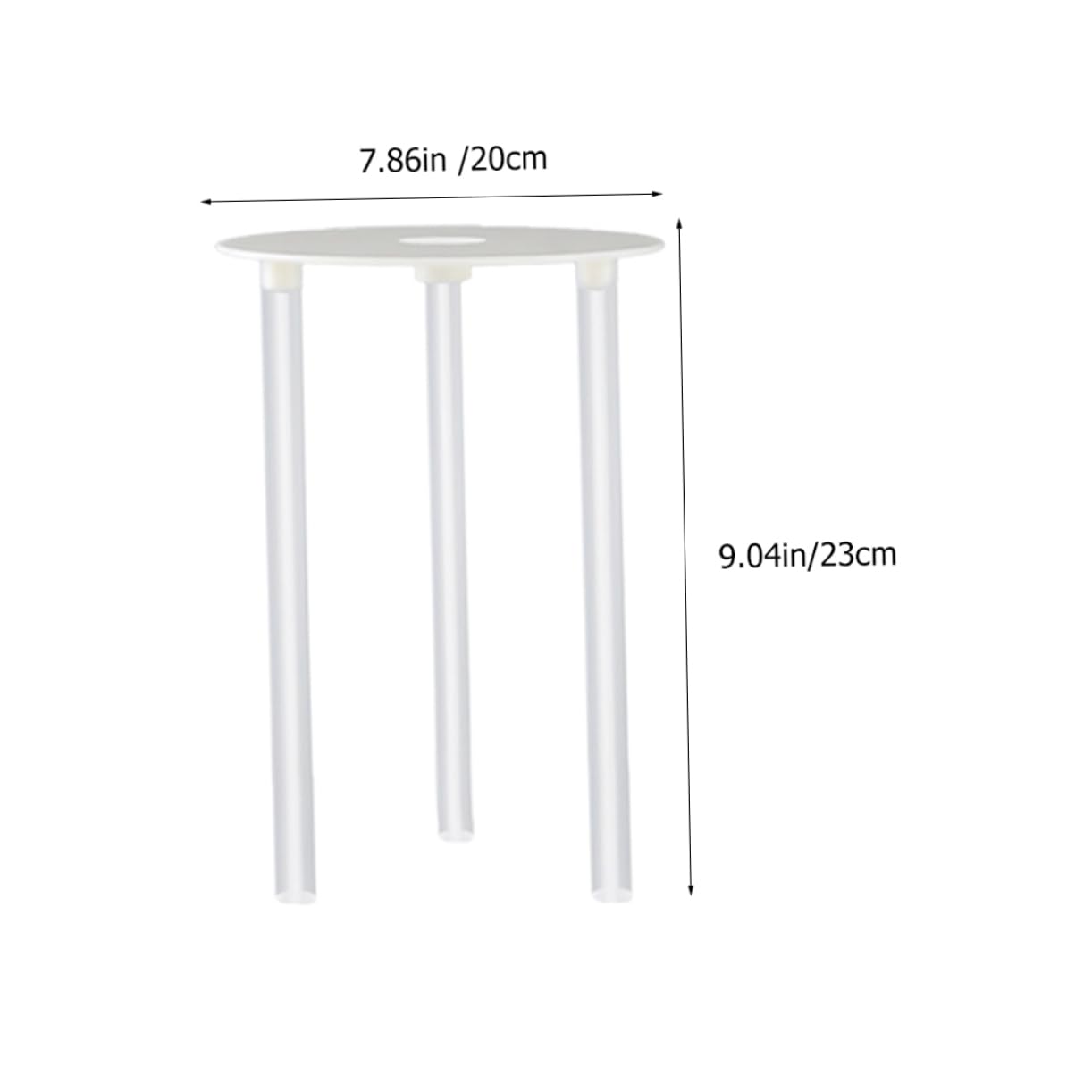 Unomor 8Sets Cake Board Stacking Separator Plates with Support Rods for Tiered Cakes for Weddings and Celebrations