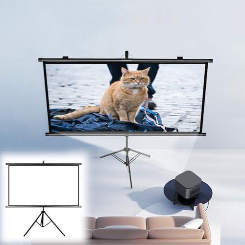 Pantalla para proyector 72 pulgadas 4:3 con trípode ajustable