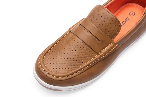 Image of Boys Loafers Kids Casual Boat Shoes School Boys Dress Shoes