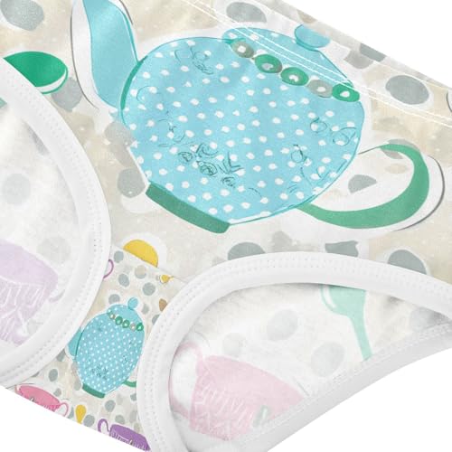 Colorful Teacups Toddler Girls's Underwear 2T 202c12464