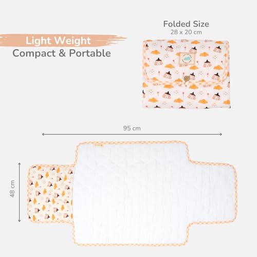 Image of Tidy Sleep Portable Diaper Changing Mat /Pad for Newborns & Infants Baby 0-24 Months Light Weight, Portable, Water Proof (Whimsy Magic)