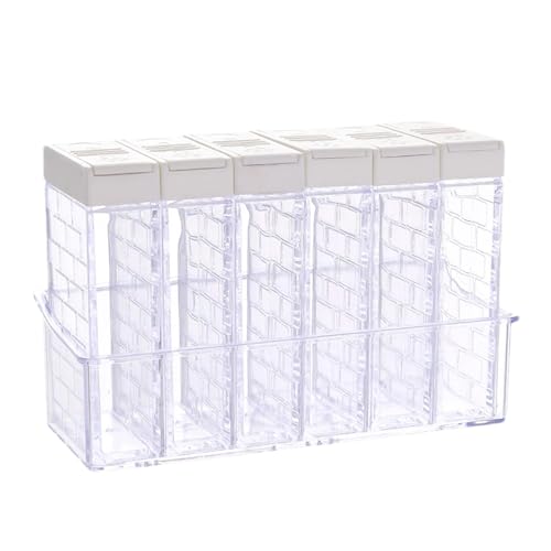 Samuliy Tarro de condimentos seguro con base de almacenamiento, utensilios de cocina, recipientes cuadrados de almacenamiento de salsa de pimienta de 100 ml para almacenar condimentos