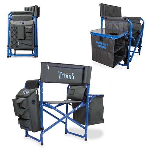 Image of Picnic TIME NFL Unisex-Adult NFL Fusion Camping Chair with Side Table and Soft Cooler, Beach Chair for Adults, Lawn Chair