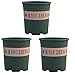 Produktbild 3 Stück 16cm Kleine Pflanzkübel Blumenkübel Blumentöpfe Pflanztopf Runde Kunststoff Innen Pflanztöpfe Mini Blumentöpfe Pflanzgefäß mit Bodenlöchern für Büro Balkon Geländer (Grün)