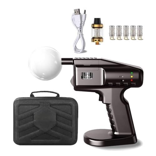 Przenośny pistolet dymny do koktajli, mięsa, ryb i warzyw | Wędzarnia USB bąbelki: zimny dym do mięsa, ryb, sera, koktajli. Idealny bar, piknik, prezent.