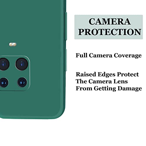 Image of A rtistque Liquid Silicone Matte Shockproof Flexible with Camera Protection Soft Back Cover Case for Mi Redmi Note 9 Pro /Note 9 Pro Max /Note 10 Lite /Poco M2 Pro - Green