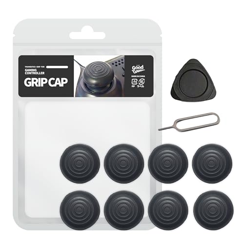 TGG PS5 PS4 Xbox Switch Pro Switch 2 Joy-Con 2 コントローラー専用 フリーク FREEK グリップ キャップ 8個(キャップ:凸型/色:ブラック)Thumbstick Grip Cap for Gaming C