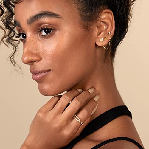 Pavoi 14K Flat Backs (Deux, Yellow Gold) #TOP4