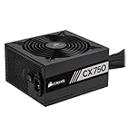 Corsair CX550M 550 W 80+ Bronze Certified Semi-modular ATX Alimentatore (CP-9020102-NA) - CX (Cavi Fissi), Nero, 750 W