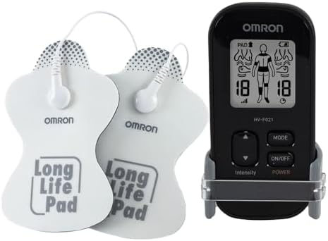 OMRON Massageador de Eletroterapia Portátil TENS Elite HV-F021