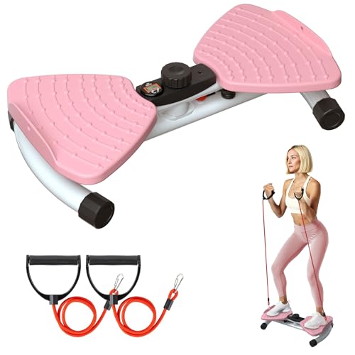 Waist Twister Ab Machine, 300 lbs Weight Capacity Anti-Slip Twist Board, Noiseless Exercise Equipment with Digital Display for Tracking Time, Reps & Calories, Home Gym Workout for Women and Men