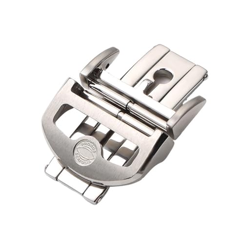 Hebilla de mariposa 18mm de acero inoxidable para correa de reloj IWC IW323101