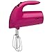 Clatronic Handmixer Edelstahlquirle & -knethaken, 5 Geschwindigkeitsstufen, Zubehörteile spülmaschinengeeignet, 250 Watt, HM3014FUSCHIA, Brombeer