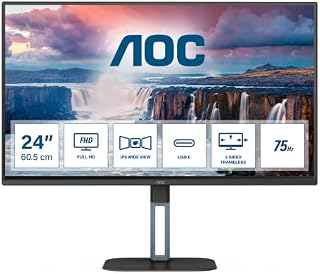 AOC CU34V5C - 34 Inch Curved QHD Monitor,100Hz, VA,WebCam, USB-C Docking,65W power delivery, USN Hub, Height Adjust, Speakers (3440 x 1440 @100Hz, 300 cd/m² , HDMI 2.0/ DP 1.2 / USB-C 3.2 DP alt mode)