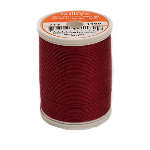 Hilo de algodón Sulky 660d 330 yd rojo bayberry miniatura 1