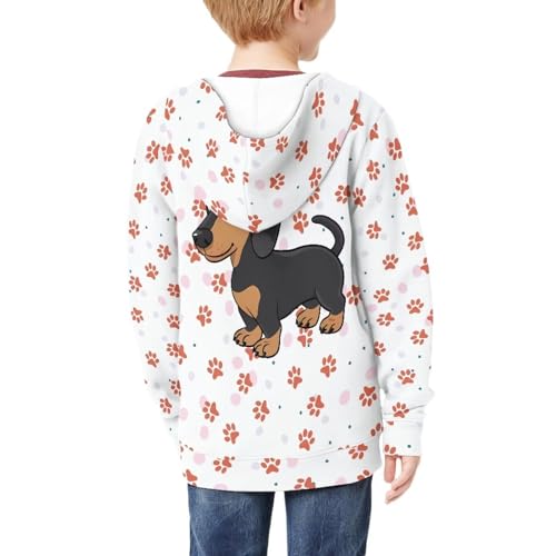 Image of Biyejit Kids Novelty 3D Graphic Printed Hooded Sweatshirt
