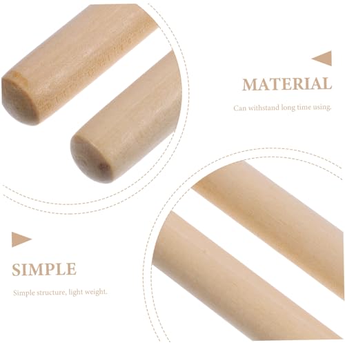 Baquetas Toddmomy, paquete de 6 pares para práctica y batería miniatura 3