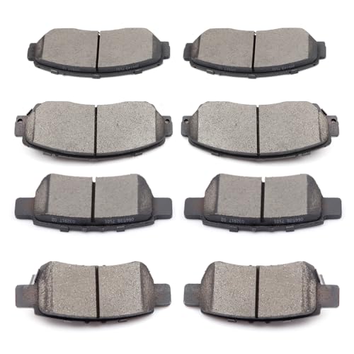 Image of SCITOO D1521 D1088 8PCS Front and Rear Ceramic Brake Pad Sets | Fit 2005-2010 For Honda For For Odyssey 3.5L