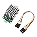 ALAMSCN MAX7219 Dot Matrix Module 8x8 LED Display Modules for Arduino Raspberry Pi Microcontroller with 5Pin Wires Red (Pack of 4)