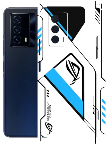 Image of AtOdds - Full Body Back Screen Guard Protector Film - Lamination Wrap Skin Sticker Compatible with IQOO Z5 | Scratchproof Matte Finish (RogBlue)