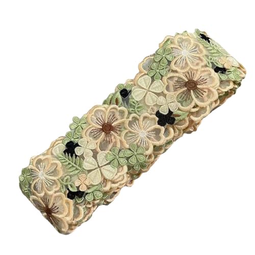 花柄の刺繍生地とスカート用の飾り。カット売り、赤いサテンリボンのレース 胸元花柄刺繍×レッドサテンスカートのAラインシルエットステージ