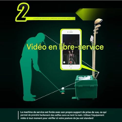 Machine automatique de tee de golf pour perfectionner votre swing dans le jardin