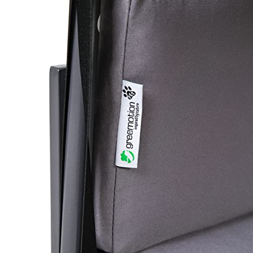 greemotion PET Hundebett mit Dach aus Aluminium und 100% Polyester, 63 x 65 x 65 cm Hundeliege grau
