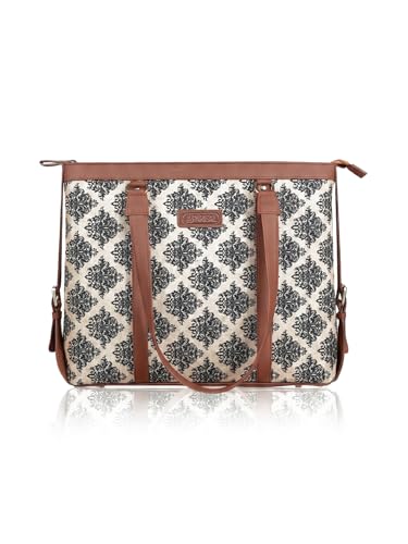 Image of Stylish Tote Bags for Office Use | Laptop Bag 15.6 inch | Purse for Women | Vegan Leather Handbag | Daily & Travel Use |