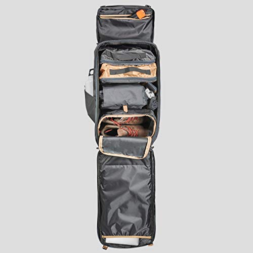 Image of Forclaz 8554567 Trekking Travel Backpack Pipe Travel 100 Camel, 60 litres