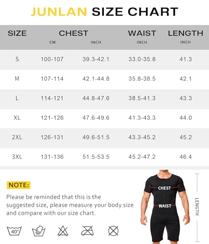 Junlan mens Ad7054 Sauna Jacket