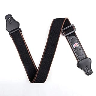 Sangle de Guitare,Guitare électrique Bandoulière Réglable Coton Cuir 5cm de Largeur et Longueur Réglable avec Porte… - Les Beatles, Paul McCartney, John Lennon, RIngo Starr, George Harrison Sangle de Guitare,Guitare électrique Bandoulière Réglable Coton Cuir 5cm de Largeur et Longueur Réglable avec Porte… – Image 4