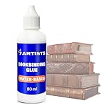7 Artists Bookbinding Glue 80 ml – Acid-Free Book Binding Tool | Archival Bookbinding PVA Adhesive for Paper and Cardboard | Book Bind & Repair Glue for Craft & Scrapbooking