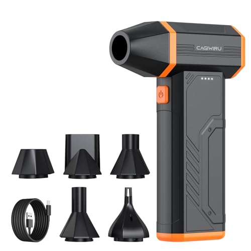 Compressed Air Duster 110000RPM Super Power Cordless Electric Air Duster Rechargeable Brushless Motor Blower 3-Gear Adjustable Turbo Fan Duster Blower for Computer Car Outdoor and House