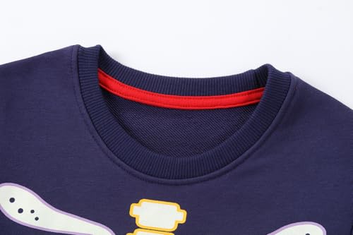 Image of Hongshilian Unisex Kids Cute Cartoon Cotton Sweater Shirt