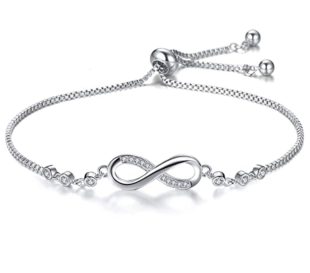 AJS Latest Stylish Austrian Crystal Rose Gold Charm Bracelet for Women (B0BX6R1H5N) Amazon Price History, Amazon Price Tracker