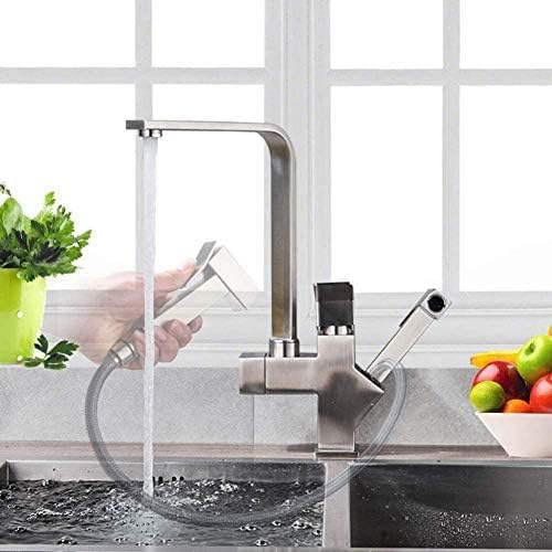 Robinet mitigeur de cuisine pivotant résistant aux taches d'eau