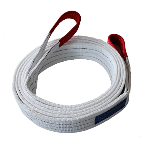 Webbing Lifting Sling Strap 5T/6T/8T Strong Heavy Duty Cargo Slings Lift Sling Straps Duplex Webbing Lifting Flat Sling Crane Cargo Strap Rigging Straps (Color : 6T, Size : 6M)