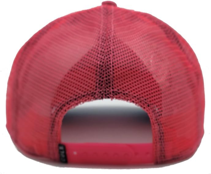 Cult of Individuality New Primary Clean Vintage Mesh Trucker Sueded Electric Blue Hot Pink Era Snapback Hat - Image 6