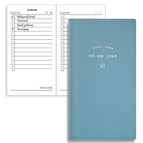 CAGIE to Do List Notebook Daily to Do List Notepad for Work 96 Sheets Pocket to Do List Undated Daily Planner Small Checklist Notebook 3.8